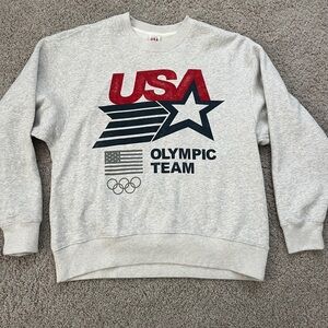 NWT Abercrombie Team USA Gray Sweatshirt - Medium Unisex
